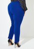 Pintucked Crepe Ankle Pants, Royal Blue image number 1