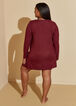 Ribbed Lounge Long Sleeved Tee, Wine image number 1