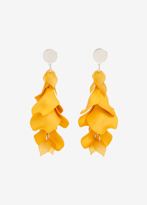 Cascading Resin Earrings, Nugget Gold image number 0