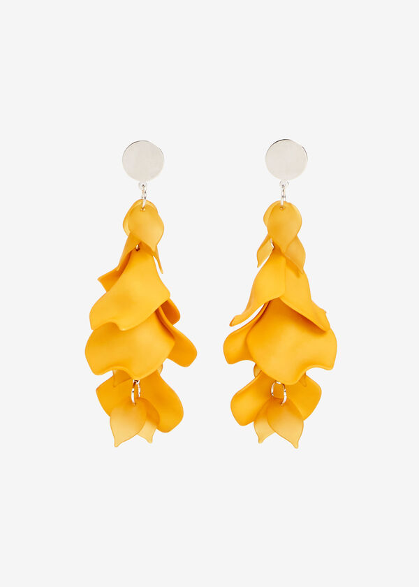 Cascading Resin Earrings, Nugget Gold image number 0