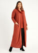 Plus Size Hacci Cozy Lounge Luxe Open Front Soft Duster Cardigan image number 0