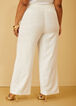 Belted Wide Leg Pants, White image number 1