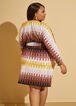 Printed Plisse Faux Wrap Dress, Multi image number 1