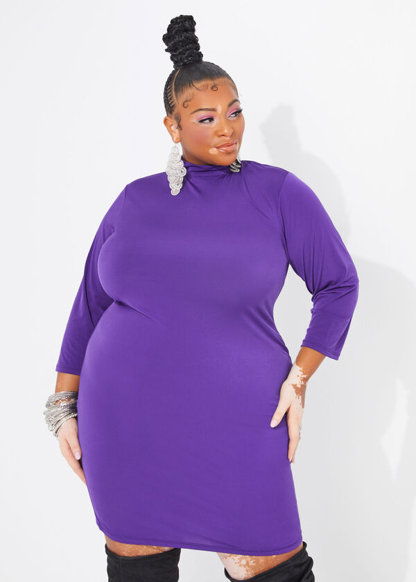 The Liv Bodycon Dress, Purple image number 0