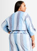 Stripe Linen Smocked Top, Blue image number 1
