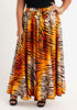 Tiger Print Maxi Skirt, Nugget Gold image number 0
