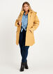 Hooded Quilted Long Coat, Pale Gold image number 0