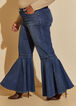 Mid Rise Bell Bottom Jeans, Medium Blue image number 2