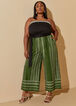 Embroidered Strapless Jumpsuit, Green image number 0