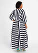 Tall Stripe Godet Scuba Maxi Dress, Peacoat image number 1