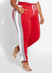 Colorblock Drawstring Joggers, Jester Red image number 0