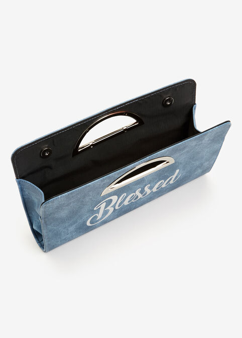 Blessed Cutout Handle Clutch, Black image number 2