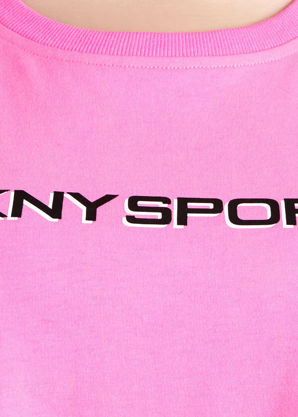 DKNY Sport Shadow Logo Tee, Bright Pink image number 3
