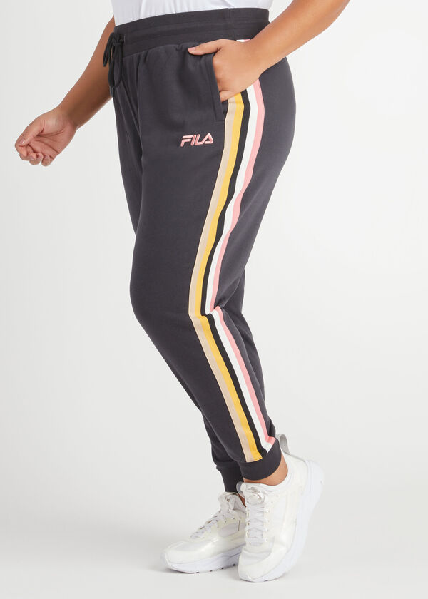 FILA Clover Terry Joggers, Black image number 3