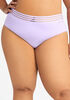 Striped Waistband Micro Brief Panty, Violetta image number 1
