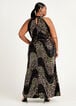 Sequined Velvet Gown, Black Combo image number 1