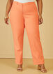 Power Twill Mid Rise Trousers, LIVING CORAL image number 2