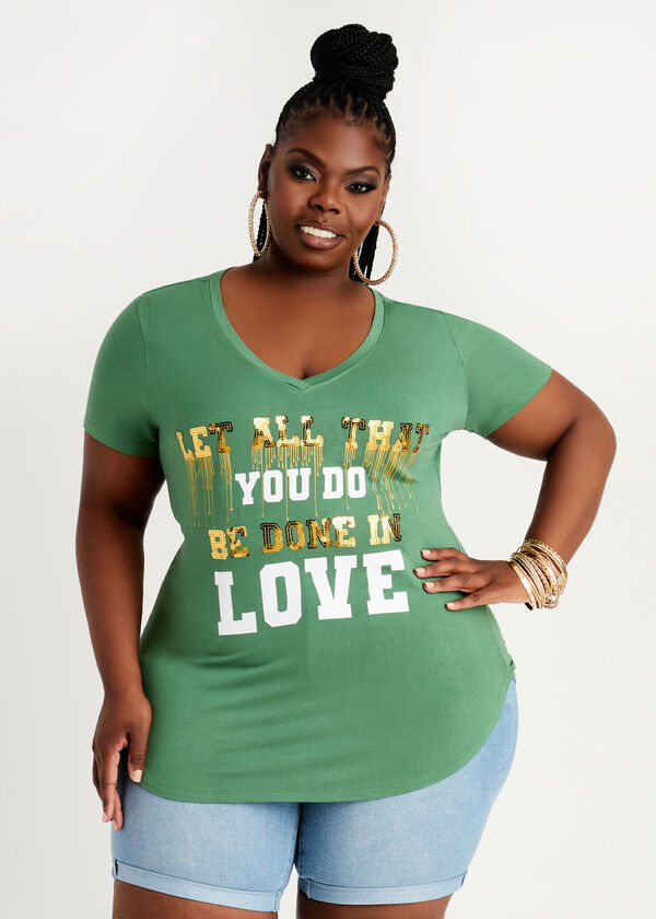 Be Done In Love Graphic Tee, FAIRWAY image number 0