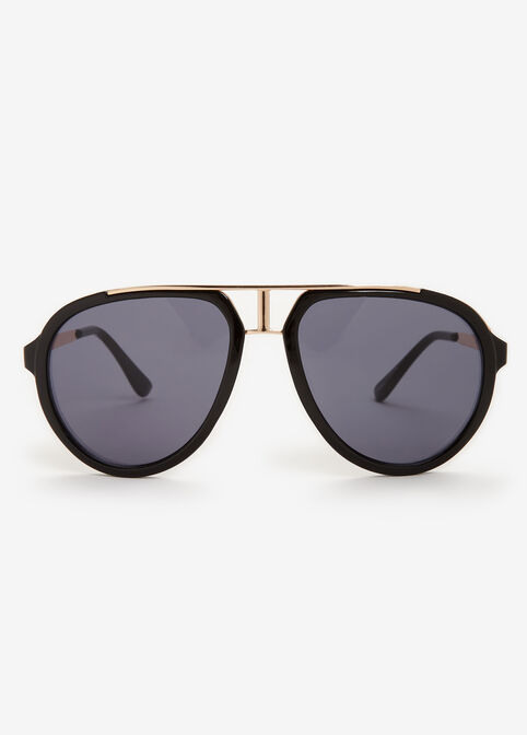 Square Oversize Sunglasses, Black image number 0