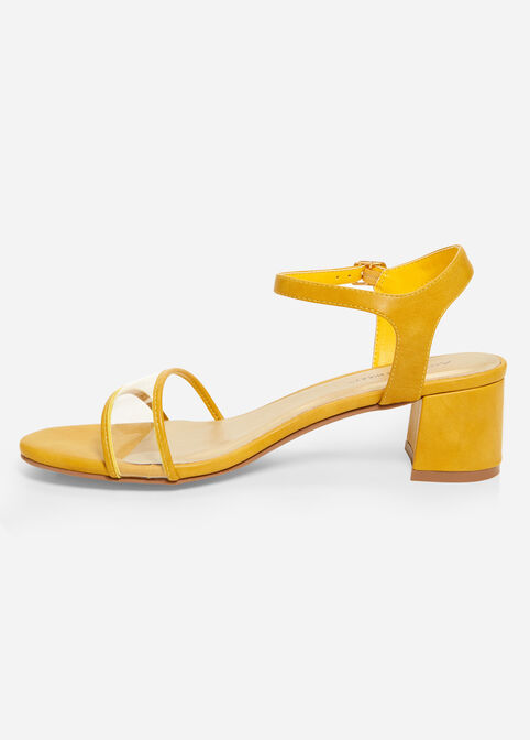 Strappy Wide Width Sandals, Nugget Gold image number 1