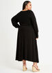 Knit A Line Maxi Dress, Black image number 1