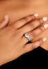 Silver Tone Crystal Ring, Silver image number 1