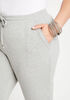 French Terry Athleisure Jogger, Heather Grey image number 3
