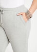 French Terry Athleisure Jogger, Heather Grey image number 3