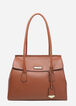 Trendy Designer London Fog Matilda Chic Faux Leather Satchel Handbags image number 0