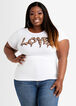 Love Leopard Graphic Tee, White image number 0