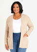 Plus Size cardigan ribbed knit knitted plus size duster image number 0