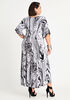 Tall Marble Keyhole Seamed Maxi, Black White image number 1