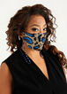 3 Piece Sequin Face Mask Set, Blue image number 0