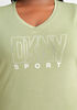 DKNY Sport Embellished Graphic Tee, Olive image number 2
