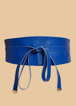 Faux Leather Wrap Waist Belt, Surf The Web image number 0