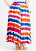 Tie Dye High Waist Maxi Skirt, Pink Yarrow image number 1