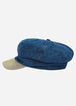 Rhinestone Denim Cabbie Hat, Denim image number 2