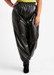 Faux Leather Joggers, Black image number 2