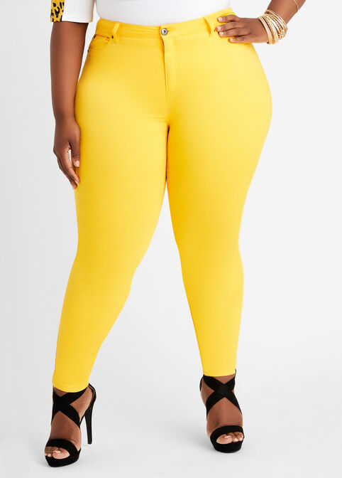 Plus Size Super Stretch High Waist Butt Lift Skinny Jeans Jeggings