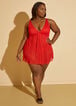 Nicole Miller Crocheted Swimdress, Red image number 3
