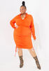 The Jayleen Bodycon Dress, Orange image number 2