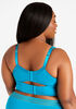Lace Trim Full Coverage Butterfly, Teal image number 1
