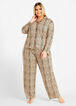 PJ Couture Polka Dot Pajama Set, Brown Animal image number 0