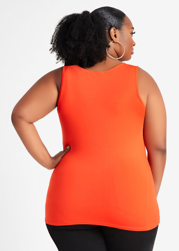 The Knit Easy Basic Tank, SPICY ORANGE image number 1