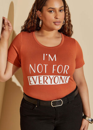 I'm Not For Everyone Graphic Tee, Bombay Brown image number 0
