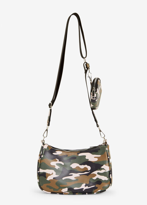 Camo Faux Leather Crossbody, Multi image number 1