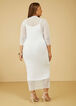 Layered Maxi Bodycon Dress, White image number 1