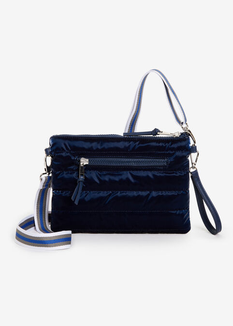 SRB2 Quilted Nylon Crossbody, Navy image number 1
