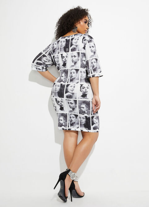 The Kimmie Dress, Black White image number 1