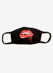 Vampire Lips Fashion Face Mask, Black image number 2